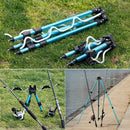 120Cm Telescopic Fishing Triple-cornered Bracket Aluminum Alloy Fishing Rod