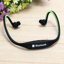 Sports Wireless Stereo Headphone Headset Earphones Earbuds (Green)