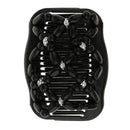 2 Pack Elastic Double Clips Hair Comb  Wooden Beads Stretching
