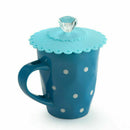 6 Silicone Leakproof Cup Lids Heat Resistant Reusable Cover Tea Suction Seal Cap