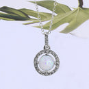 Fashion Trend Popular Diamond Rhinestone Opel Necklace Clavicle Chain Sweat Z8E1