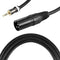 2m XLR 6.6 Feet Jack 3.5mm Cable for Jack of Audio Cable for Mixer Mixer PC