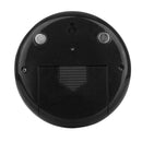 Indoor Black Round Touch Screen Digital Alarm Clock Thermometer Hygrometer