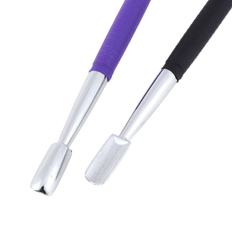 DIY Tools Stainless Steel Cuticle Nail Pusher Double Ended Nail Pusher Remove Kw