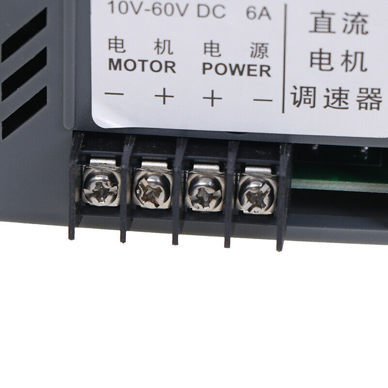 12V 24V 36V 48V PWM DC Motor Speed Controller Reversible Switch 6A Regulator Hn