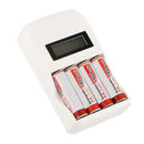 Smart LCD screen 4 slot chargeur de batterie pour AA/AAA Ni-MH/ni-CD EU plug MO