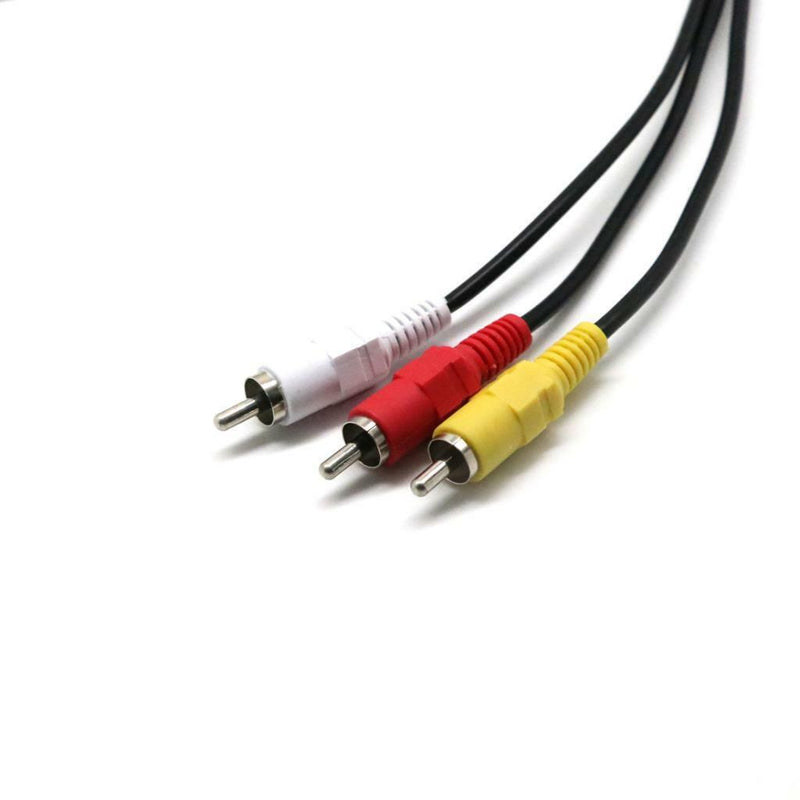 USB A Male to 3 RCA Male Video Cable Television Audio Adapter for HDTV DVD