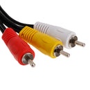 1PC 3 RCA Male Jack to 6 RCA Female Splitter Audio  Plug Video AV Adapter Cable