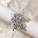 10Pcs Christmas Napkin Rings Alloy Rhinestone Napkin Buckle Napkin Holder S