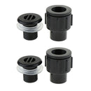 2x Aquarium Inlet Outlet Fitting Head Water Tube Fitting Connector Bulk Head