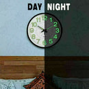 Wall Clock Beautiful Green LED Analog Round Quartz Clock Design Clock Roun Kw
