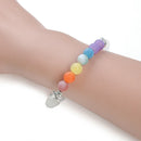 7 Chakra Stone Beads Balance Healing Natural 8mm Agate Oil Diffuser Bracelet