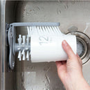 Kitchen Rotating Cleaning Tool Cup Scrubber Glass Cleaner Bottles Brush A