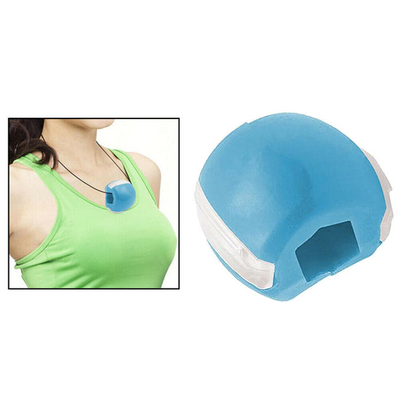 Jawline Exercise Fitness Ball Double Chin Reducer Face Lift Chiseled blue