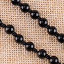Pretty Natural Obsidian Hand Carved Cross Lucky Pendants + Free Beads Necklace