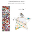 DIY Mandala Special Shaped Diamond Painting 2 Grids Pencil Case Storage Box