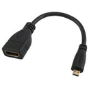 Micro-HDMI Male to HDMI Female D A Jack Adapter Cable Converter 1080P