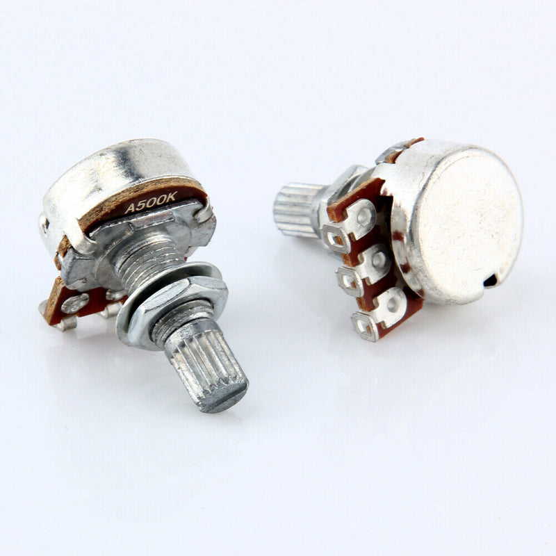 10pcs A500K OHM Audio POTS Guitar Potentiometer Replace for Electric Guitar