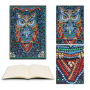 DIY Owl Special Shaped Diamond Painting 50 Page A5 Sketchbook Painting Book