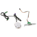 Desktop Computer Case Power Supply on/off Reset Button Switch w/ USB Port