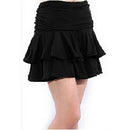 Women skirt Latin dance skirt Latin skirt ballet dance dress-XL,Black M8J8