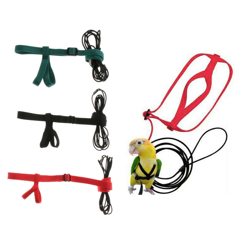 3 Pieces Adjustable Cotton Reptile Lizard Turtle Harness Leash - Light Soft