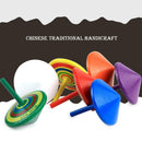 Wood Gyro Kids Toys Relief Stress Desktop Spinning Top Toys Gifts (Circle)