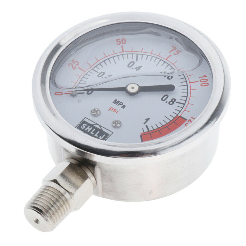 Radial Pressure Gauge Air Water Oil Pressure Gauge Hydraulic 1 / 4G 1MPa