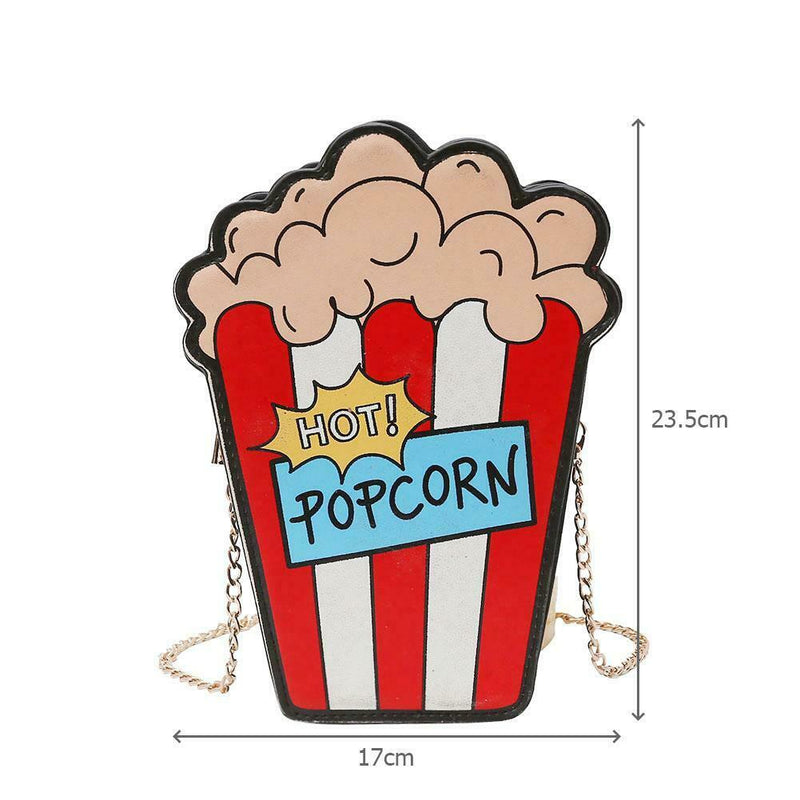 Popcorn Shaped Women Shoulder Bags Personality Design Chain Crossbody Bag
