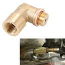 M18 X 1.5 O2 Oxygen Sensor Extender 90 Degree Angled Bung Extension Spacer Brass