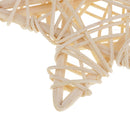 5pcs 7cm Natural Star Rattan Wicker Ball Christmas Tree Ornaments Decoration