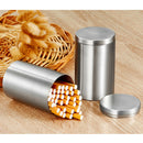 Tea Coffee & Cigarette Jar Canister Pot / Box, Stainless Steel