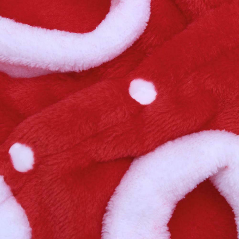 Fleece Dog Clothes Dog Coat Christmas Lovely Pet Elk Hooded Warm Coat(XL) A