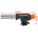 Outdoor Cooking Butane Gas Torch Flame Gun Auto Ignition Blow Jet Burner Lighter