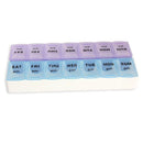 7 Day 14 Slots Pill Storage Box Weekly Medicine Organizer AM/PM Detach Case Box