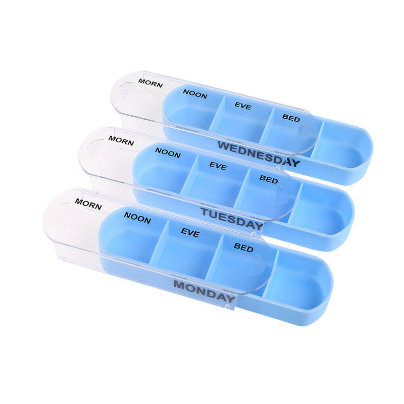 7 Days Pill Case Travel Pillbox Medicine Container Tablet Sorter Organizer