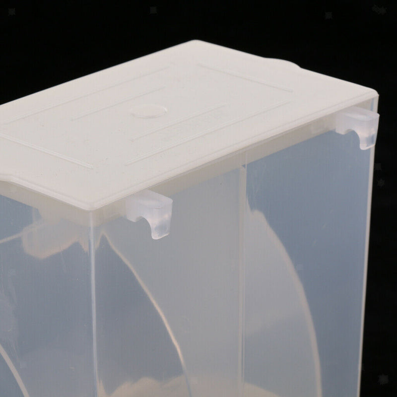 2 Pcs Integrated Automatic Bird Feeder Seed Drinking Water Easy Cleaning, White