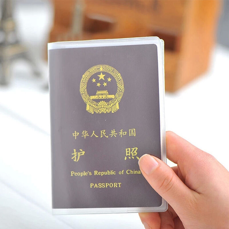 Transparent Passport Cover Holder Case Organizer ID Card Travel Protector OZ