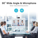 2MP 1080P HD USB 2.0 Web Camera Live Video Desktop Laptop Webcam with Mic