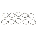 10Pcs Split Key Chain Ring Loose leaf Rings For Keychain ,Crafts Black-32mm