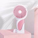 Handheld Electric Mini Portable Outdoor Fan Foldable Handle Desktop Cartoon