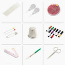 10Pcs Travel home sewing kit case needle thread tape scissor set handcraft BHES