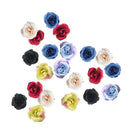 20pcs Assorted Artificial Silk Rose Flower Head DIY Craft Decoration