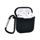 Shockproof Earphone Protective Cover Soft Silicone Case for Airpods (Black)