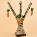 Cat Climbing Frame Funny Kitten Teeth Care Tower Shelves Scratching Post Carrot