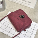 Fashion Women PU Leather Messenger Bag Ladies Lock Shoulder Crossbody Bag A