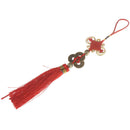 Wealth Success 3 Copper Coins Rope China Knot Red Rope Feng Shui Lucky 3C