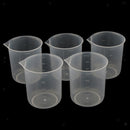 5 Pcs 500ml Plastic Clear Measuring Measurement Cup Lab Kitchen