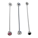 3Pcs Men's Collar Brooch Tips Plain Tie Ball Pin Bar Clasp Clip