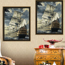 30x40cm Sailboat DIY Paint By Numbers Oil Painting Kit Canvas